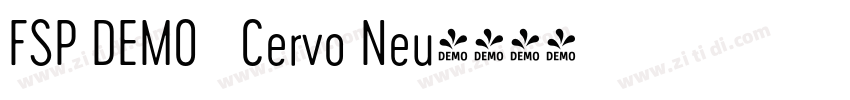 FSP DEMO   Cervo Neu字体转换